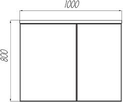 Акватон Зеркальный шкаф Брук 100 – фотография-7